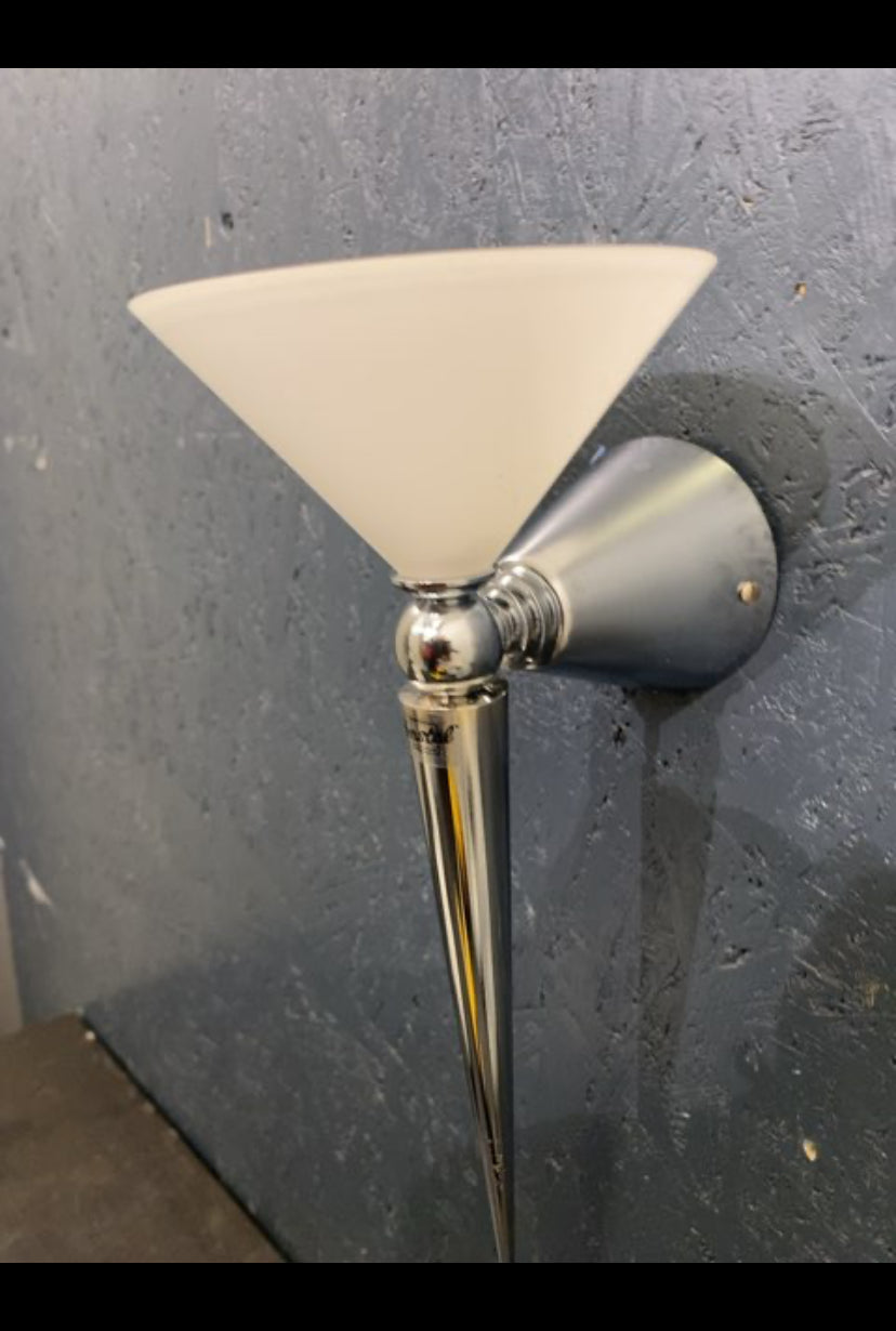 Herstal væglampe sølv